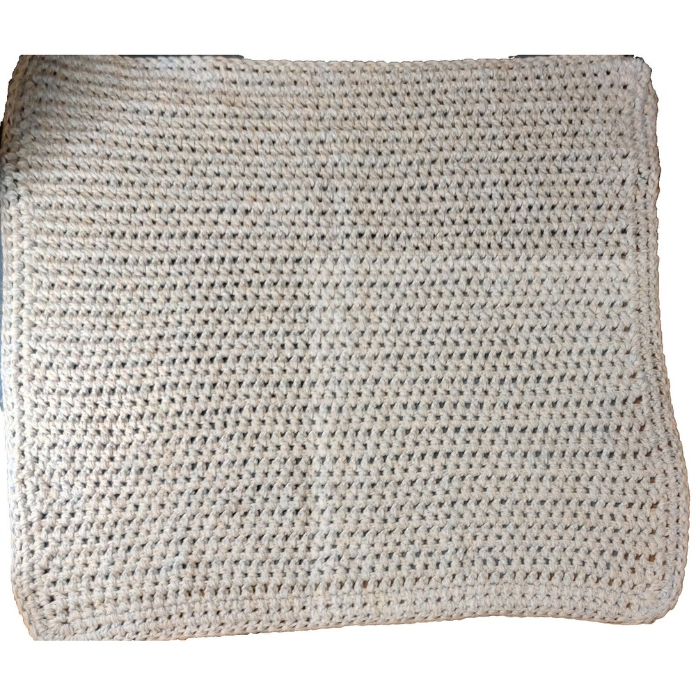 Handmade Crocheted Baby Blanket Afghan Light Blue Soft 29 x 28 in‎ Baby Shower